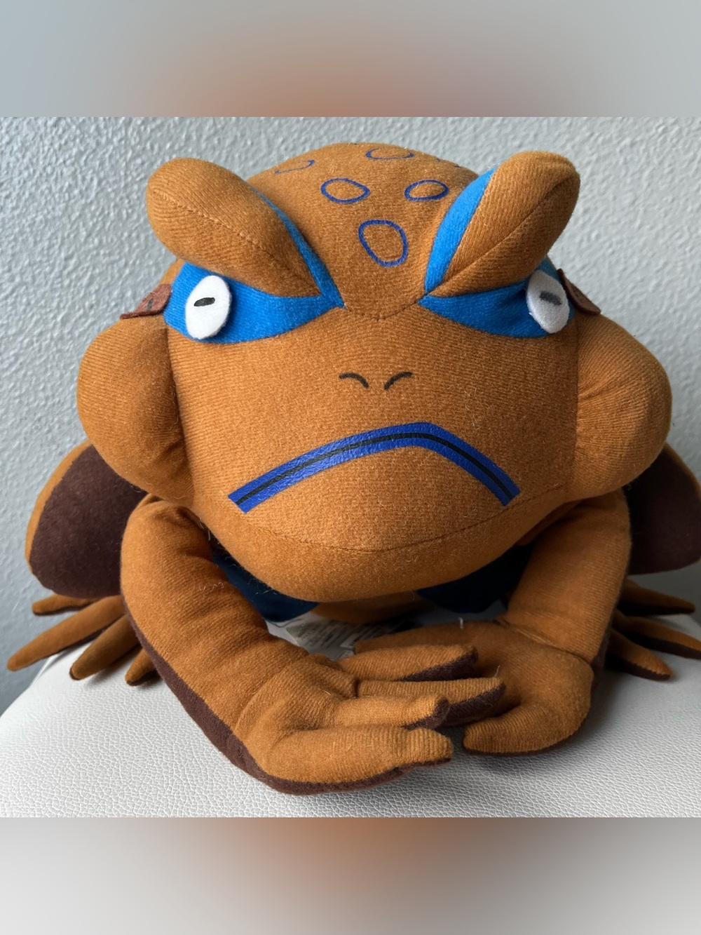 Vintage 2003 Banpresto Naruto Gamakichi Toad Plush, 10”, With Tag